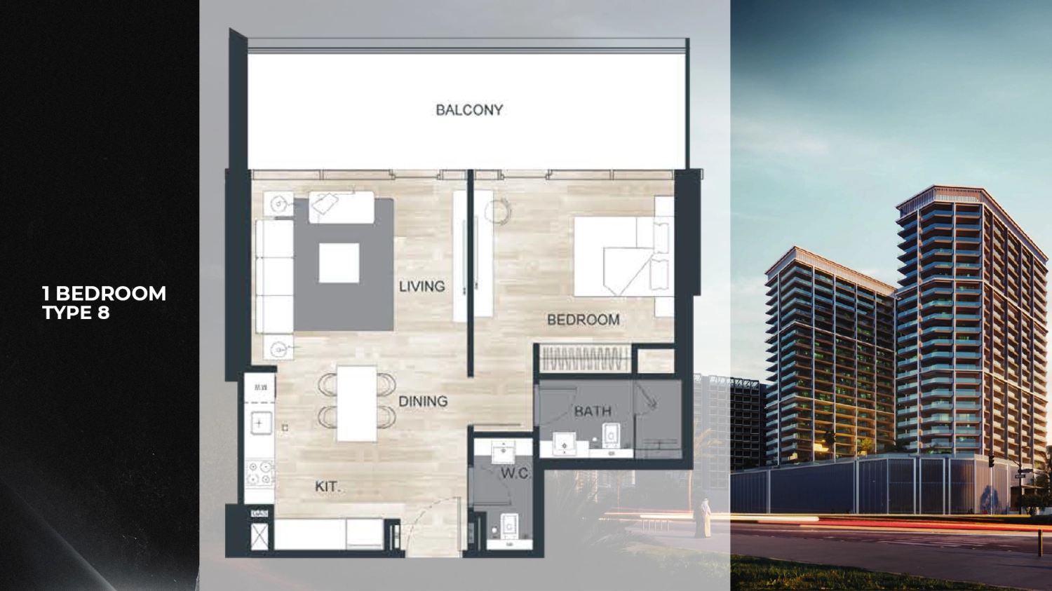 1 BR - Type A